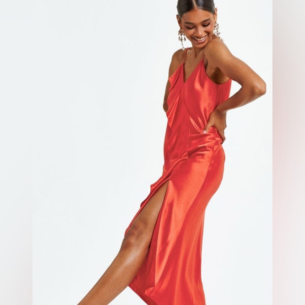 Mestiza Red Midi Dress